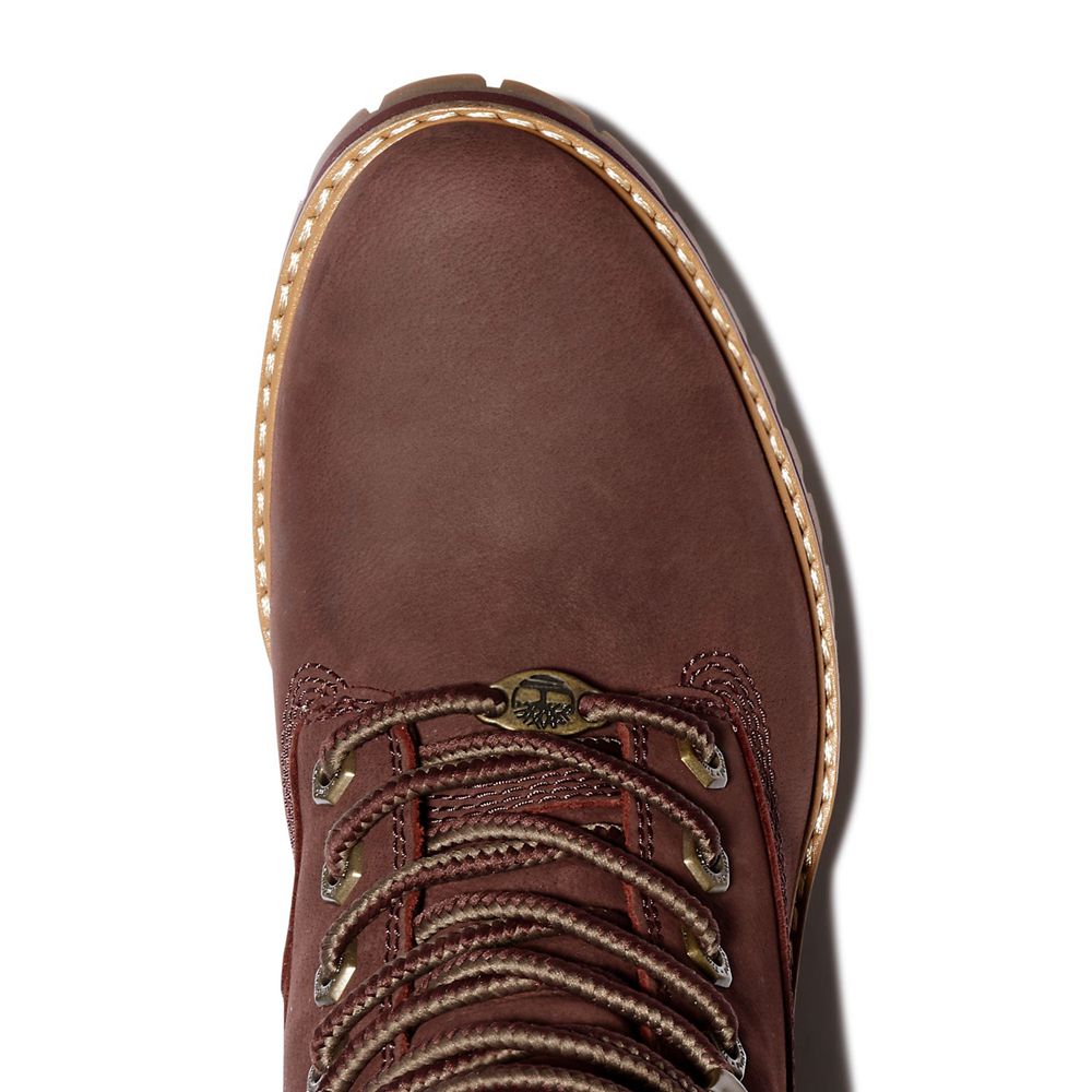 Timberland 6-Inch Μποτακια Γυναικεια Μπορντο - Courmayeur Valley - Greece 4170362-HE